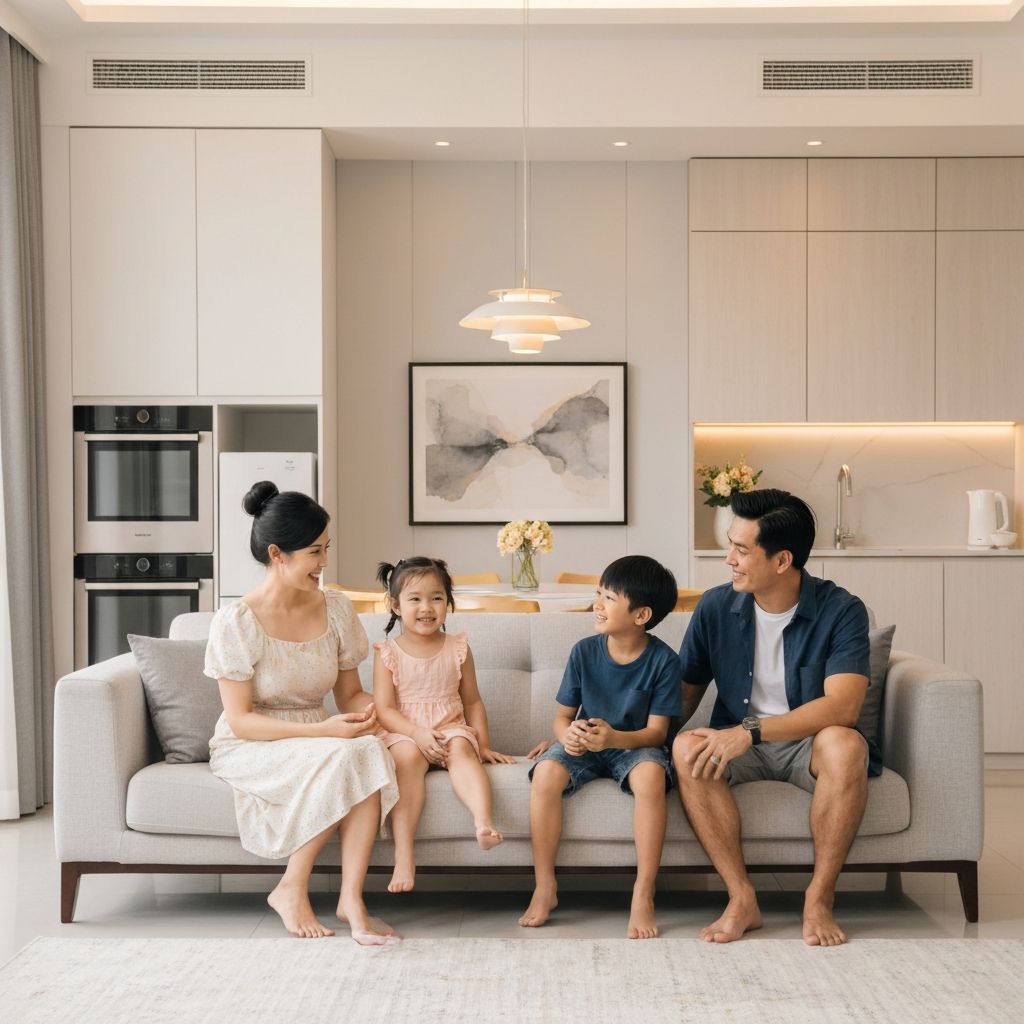 Gia đình Việt Nam tận hưởng không gian sống lành mạnh